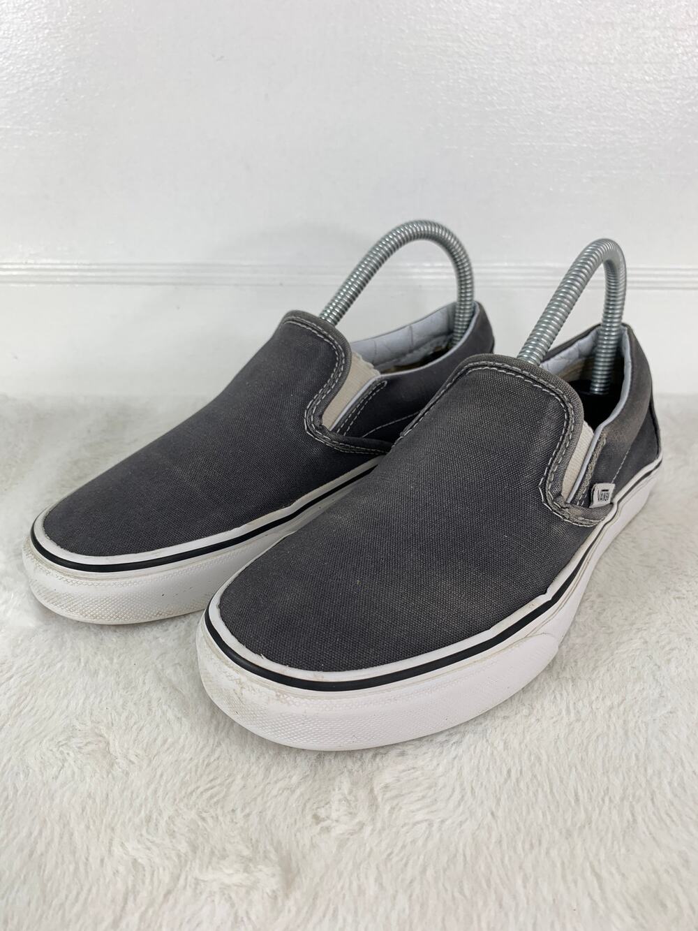 Vans Slip-On Shoes Unisex Gray Size Men’s 5.5 / Women’s 7 Casual Sneakers